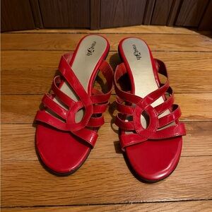 East 5th Red Strappy Sandals